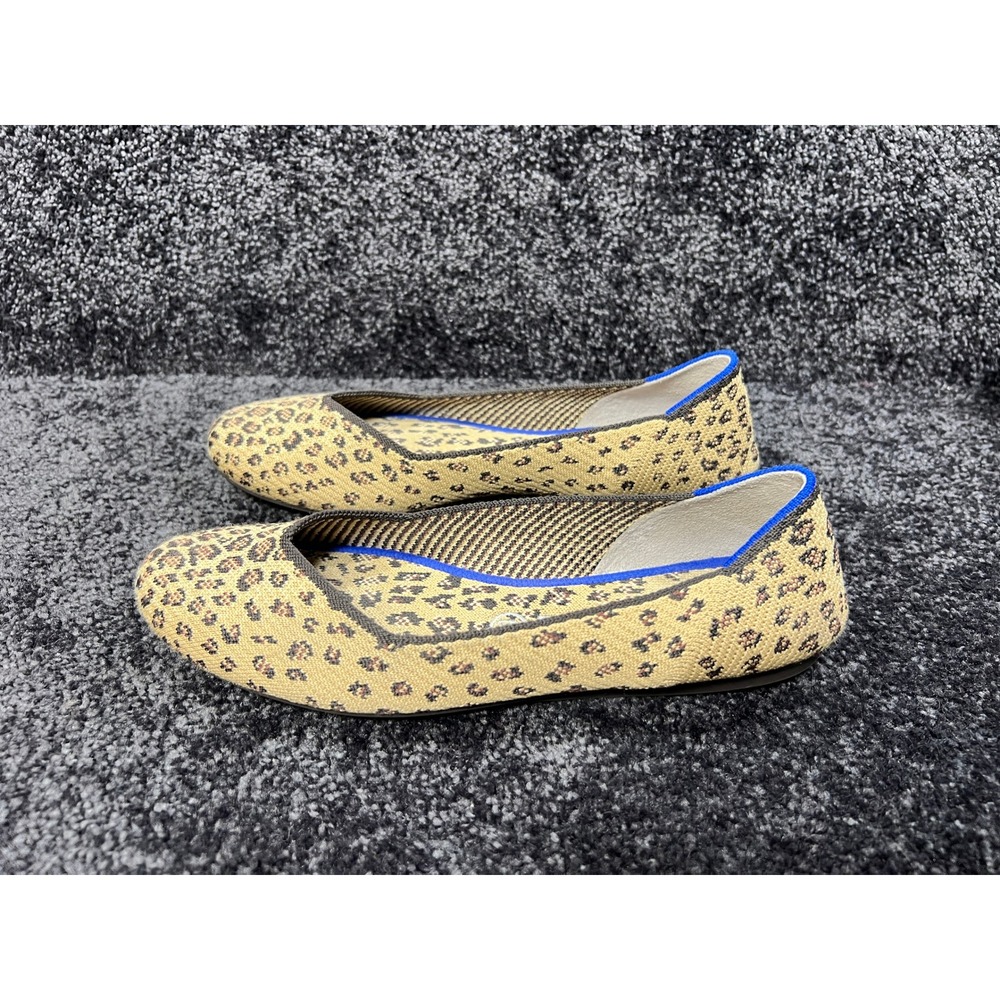 Rothy's The Point Leopard Print Ballet Flats Women's Size 10 - Picture 2 of 8